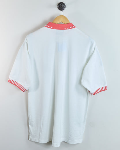90s Glenmuir White/Coral Ryder Cup Polo, NWT (L)