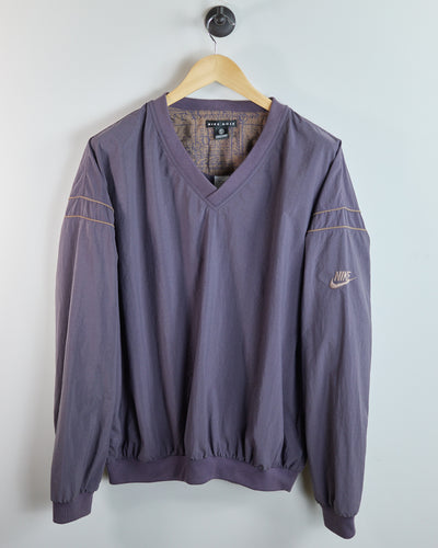 90s Nike Golf Purple V Neck Windbreaker, Super Rare (XL)