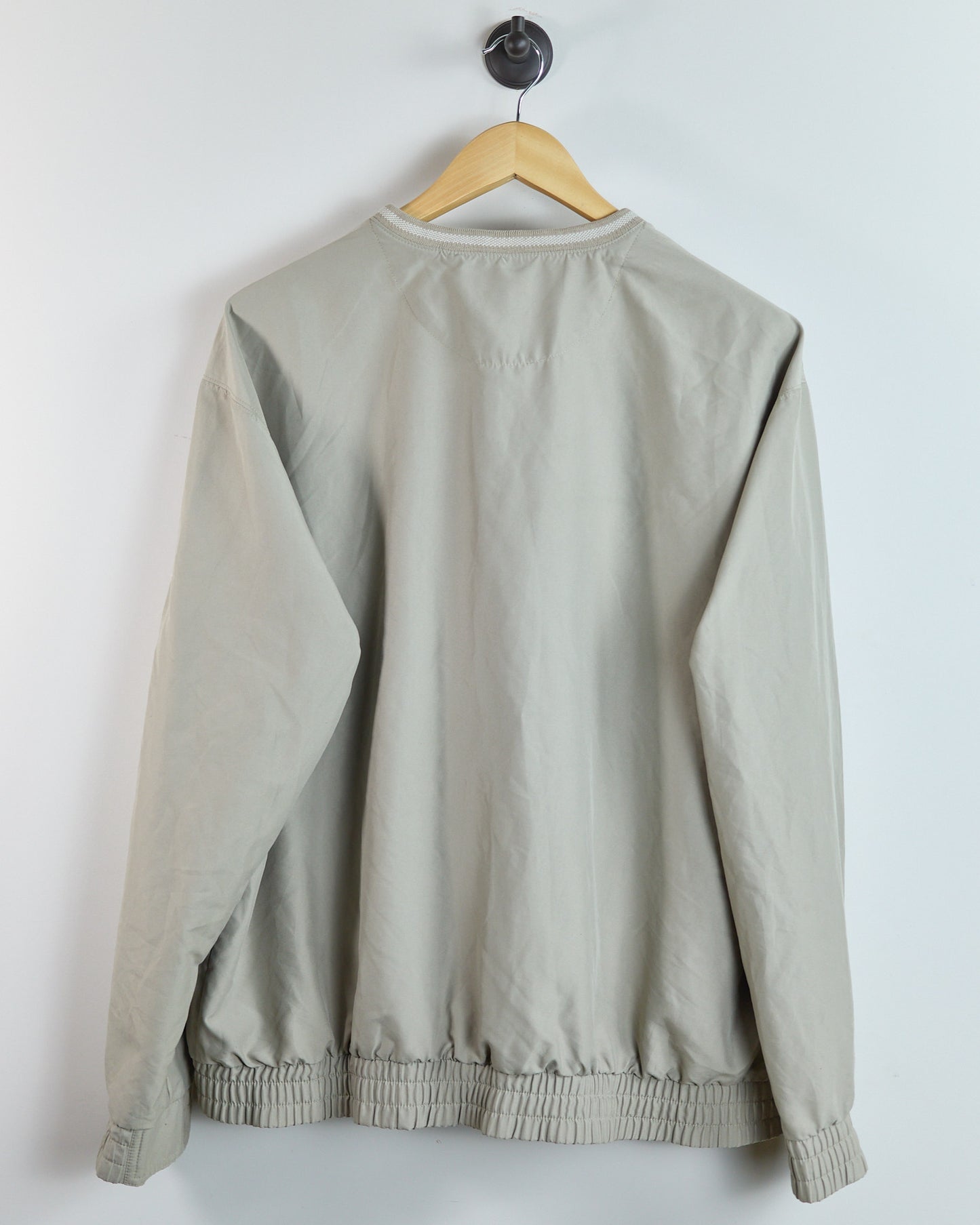 90s Nike Golf Shield Logo Sand V Neck Windbreaker (L)