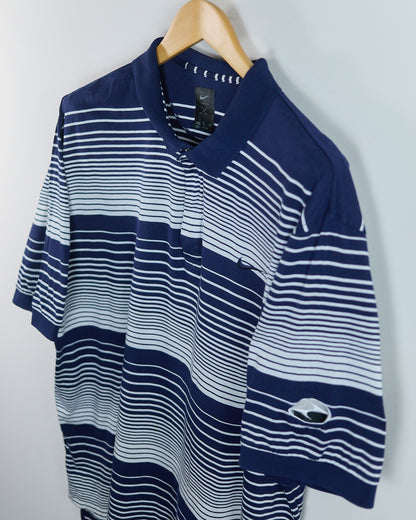 90s to early 00s Nike Golf Tiger Woods Yin YangBlue/White Polo (XL)