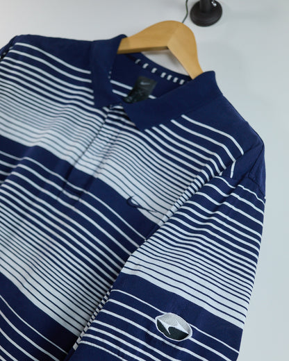 90s to early 00s Nike Golf Tiger Woods Yin YangBlue/White Polo (XL)
