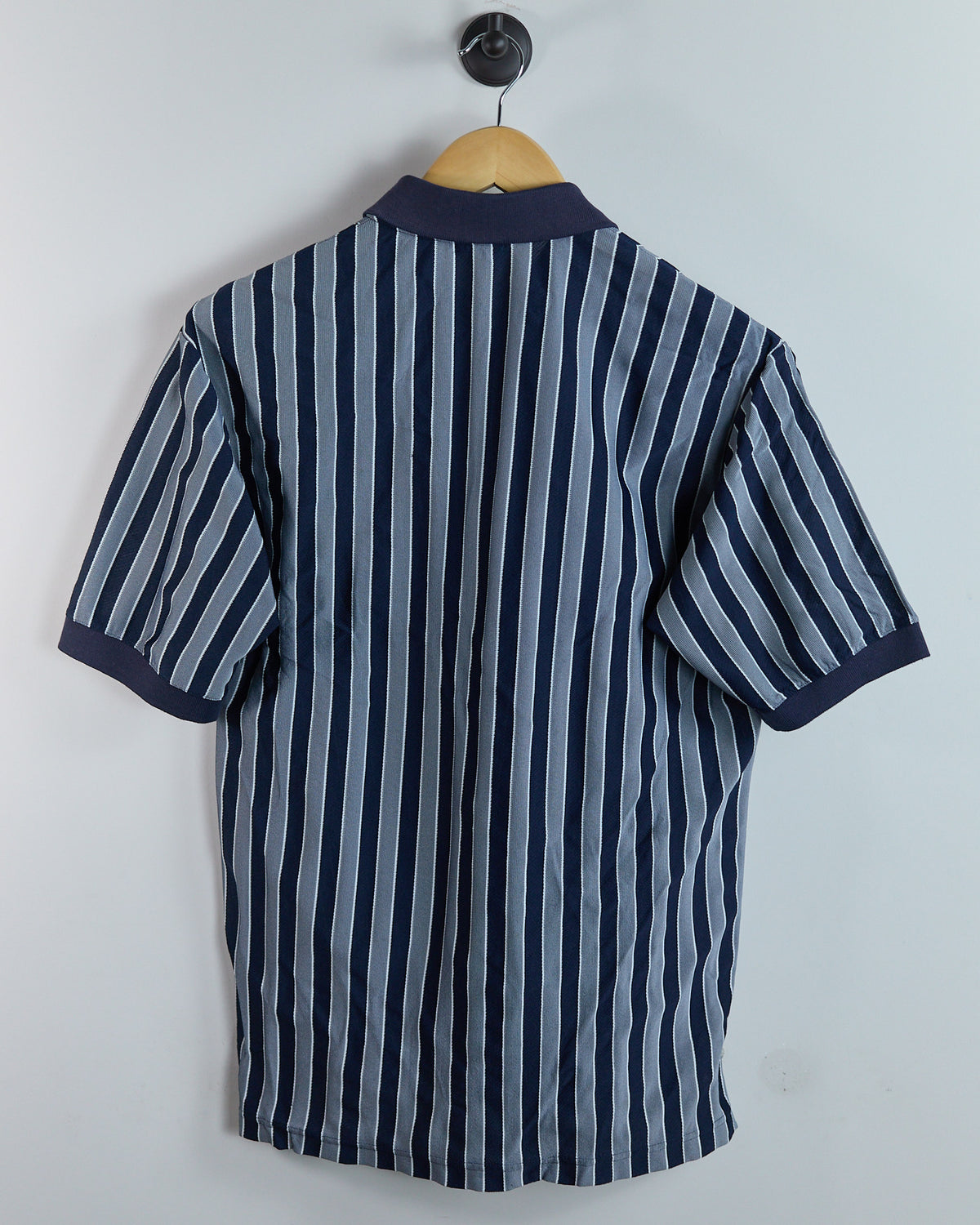 Late 80s to early 90s Mizuno x Cosmic Cup Golf Blue/White Polo (M)