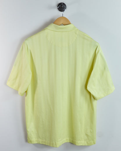 90s to 00s Nike Golf Tiger Woods Yellow Polo (L)