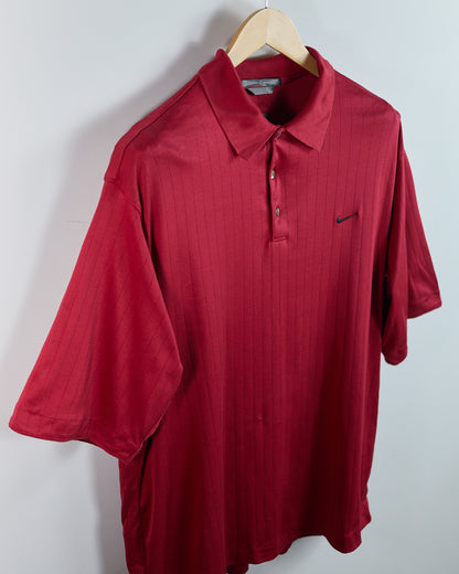 90s Nike Golf Tiger Woods Dark Red Polo (L)