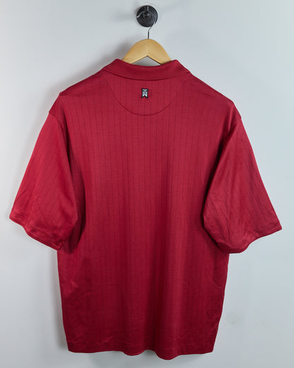 90s Nike Golf Tiger Woods Dark Red Polo (L)