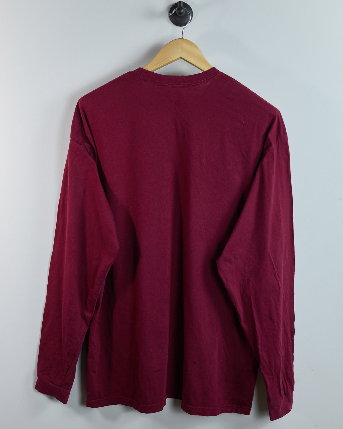 90s Nike Golf Shield Logo Burgundy Long Sleeve T-Shirt (XL)