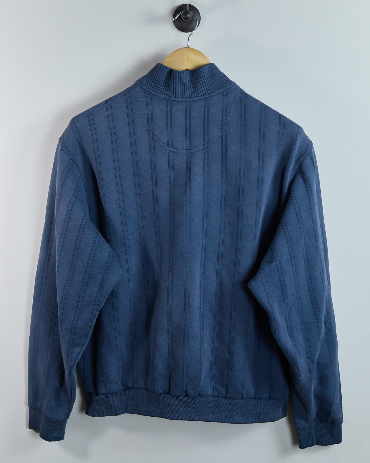 90s Nike Golf Shield Logo Blue Quarter Zip Jumper (M)