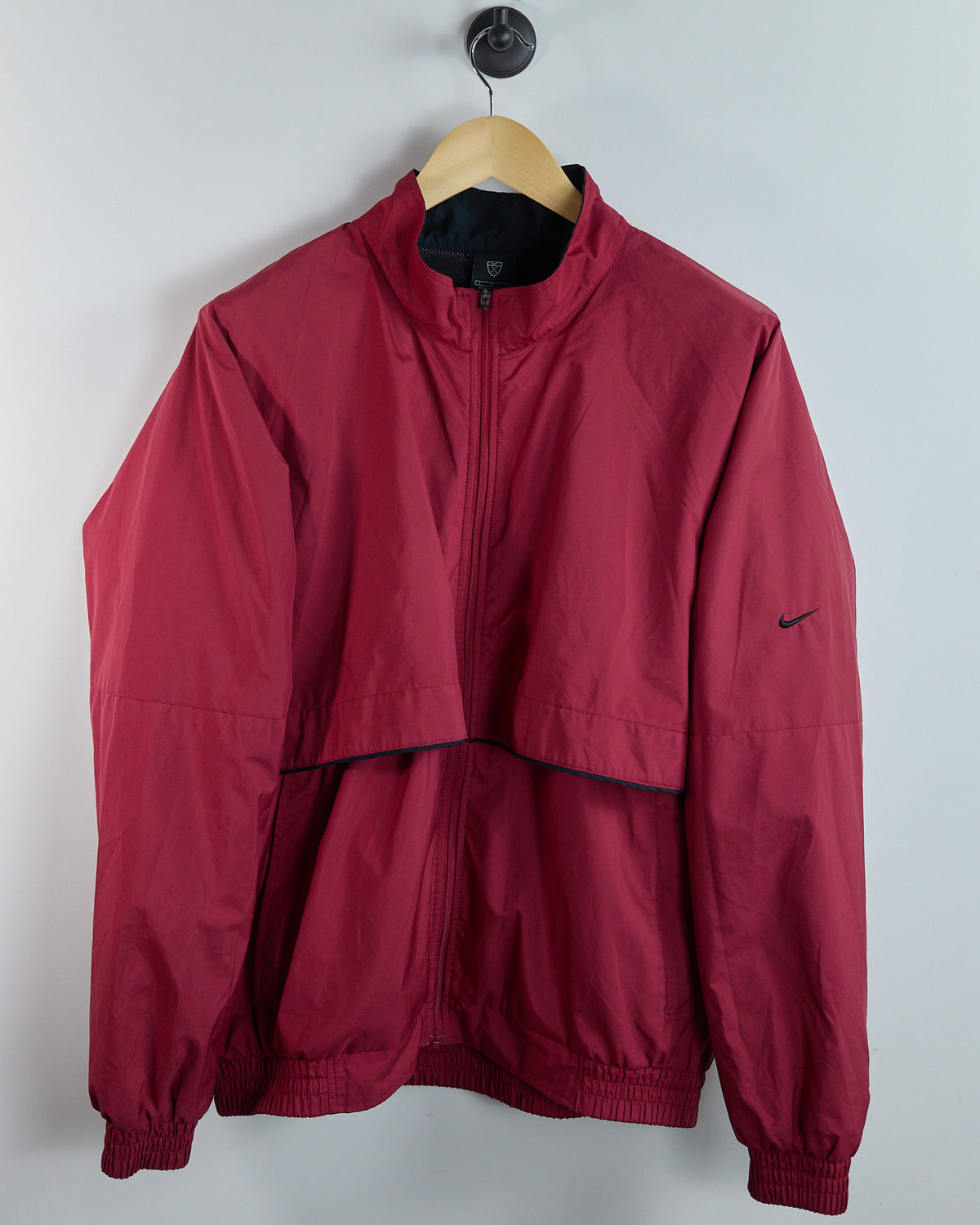 90s Nike Golf Red Zip Up Windbreaker (L)