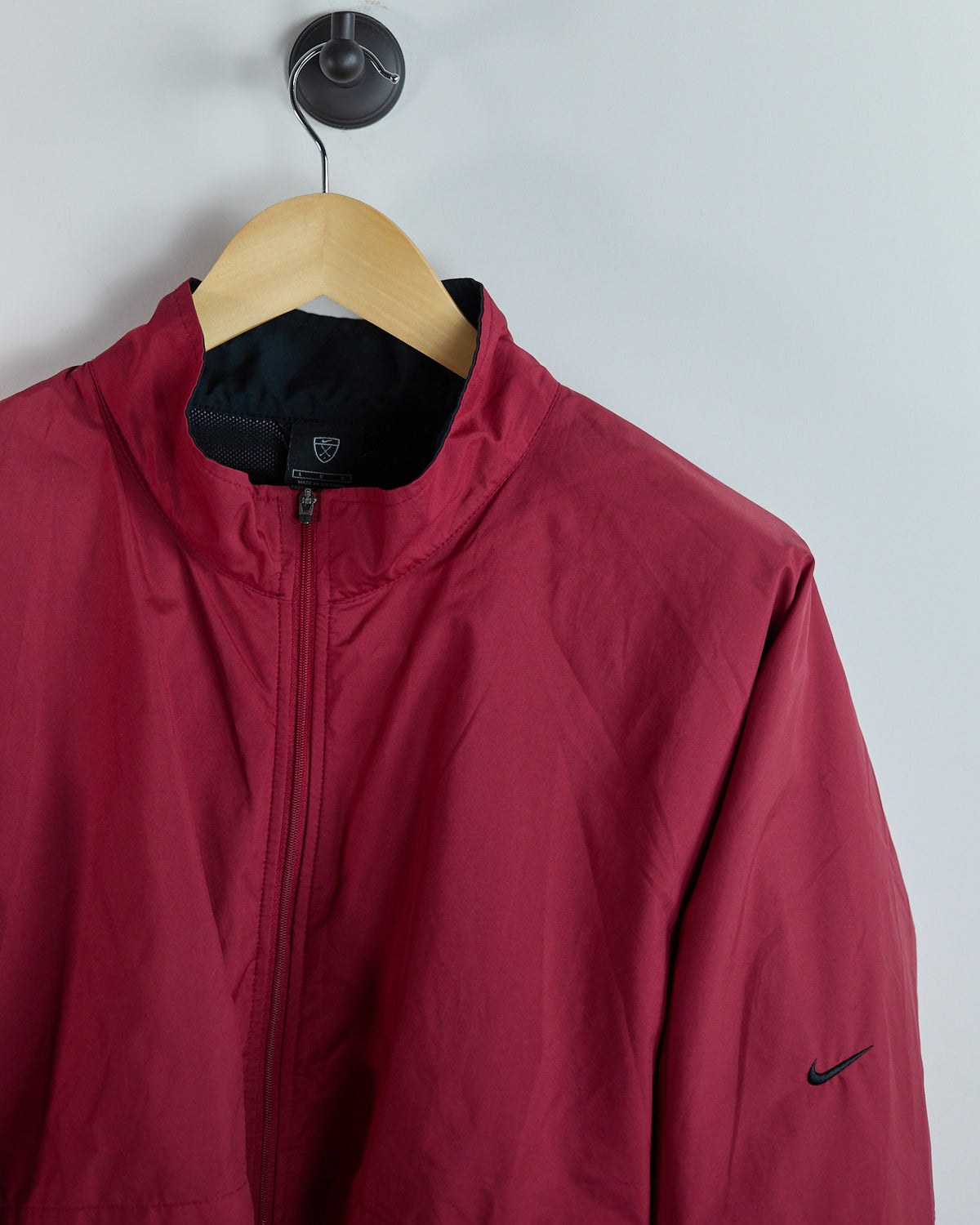 90s Nike Golf Red Zip Up Windbreaker (L)