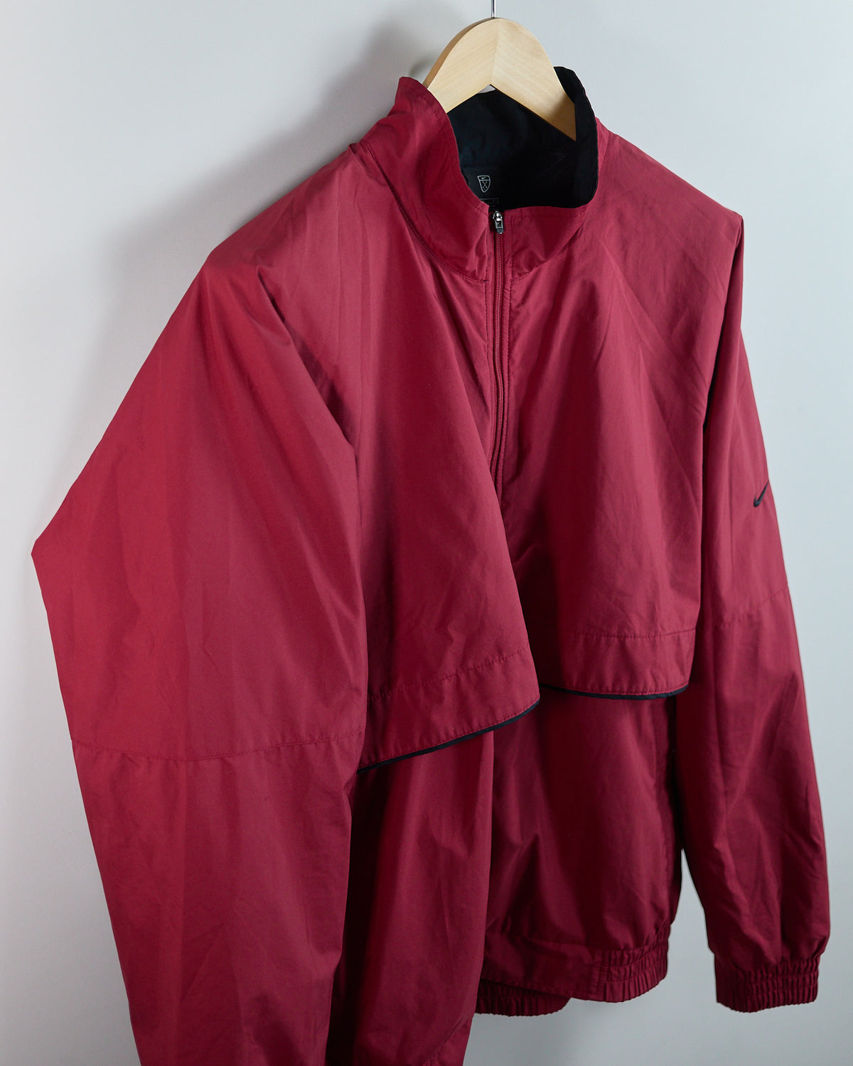 90s Nike Golf Red Zip Up Windbreaker (L)