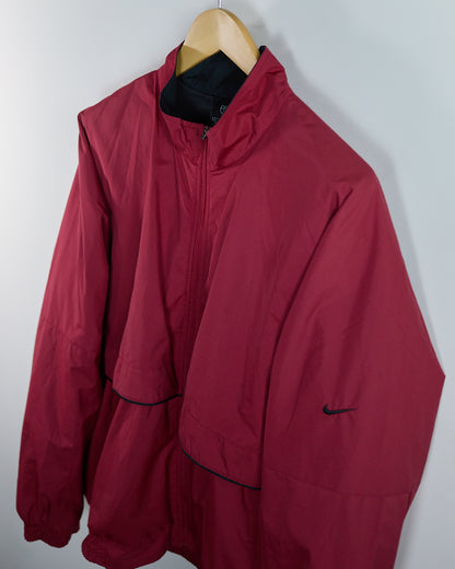 90s Nike Golf Red Zip Up Windbreaker (L)
