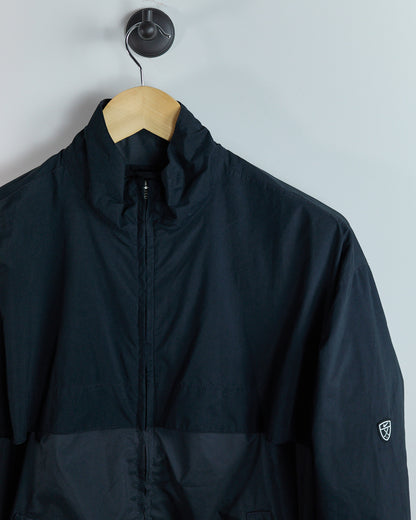 Late 90s Nike Golf Shield Logo Black Zip Up Windbreaker (M)