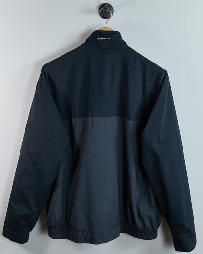 Late 90s Nike Golf Shield Logo Black Zip Up Windbreaker (M)