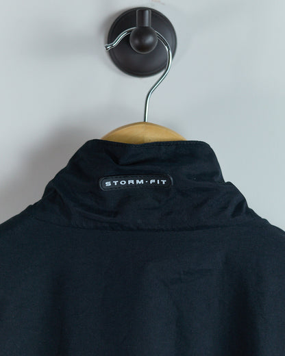 Late 90s Nike Golf Shield Logo Black Zip Up Windbreaker (M)