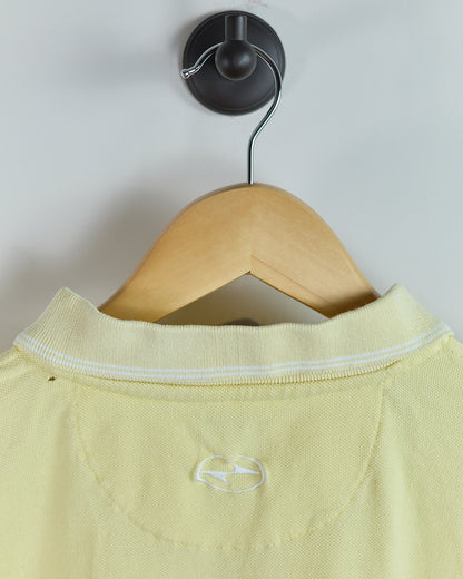 90s Nike Golf Tiger Woods Yin Yang Yellow Zip Up Polo (M)