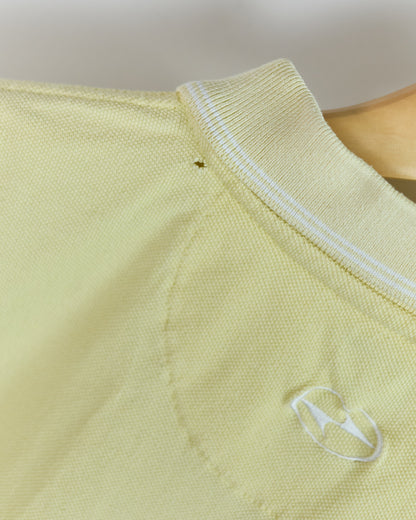 90s Nike Golf Tiger Woods Yin Yang Yellow Zip Up Polo (M)