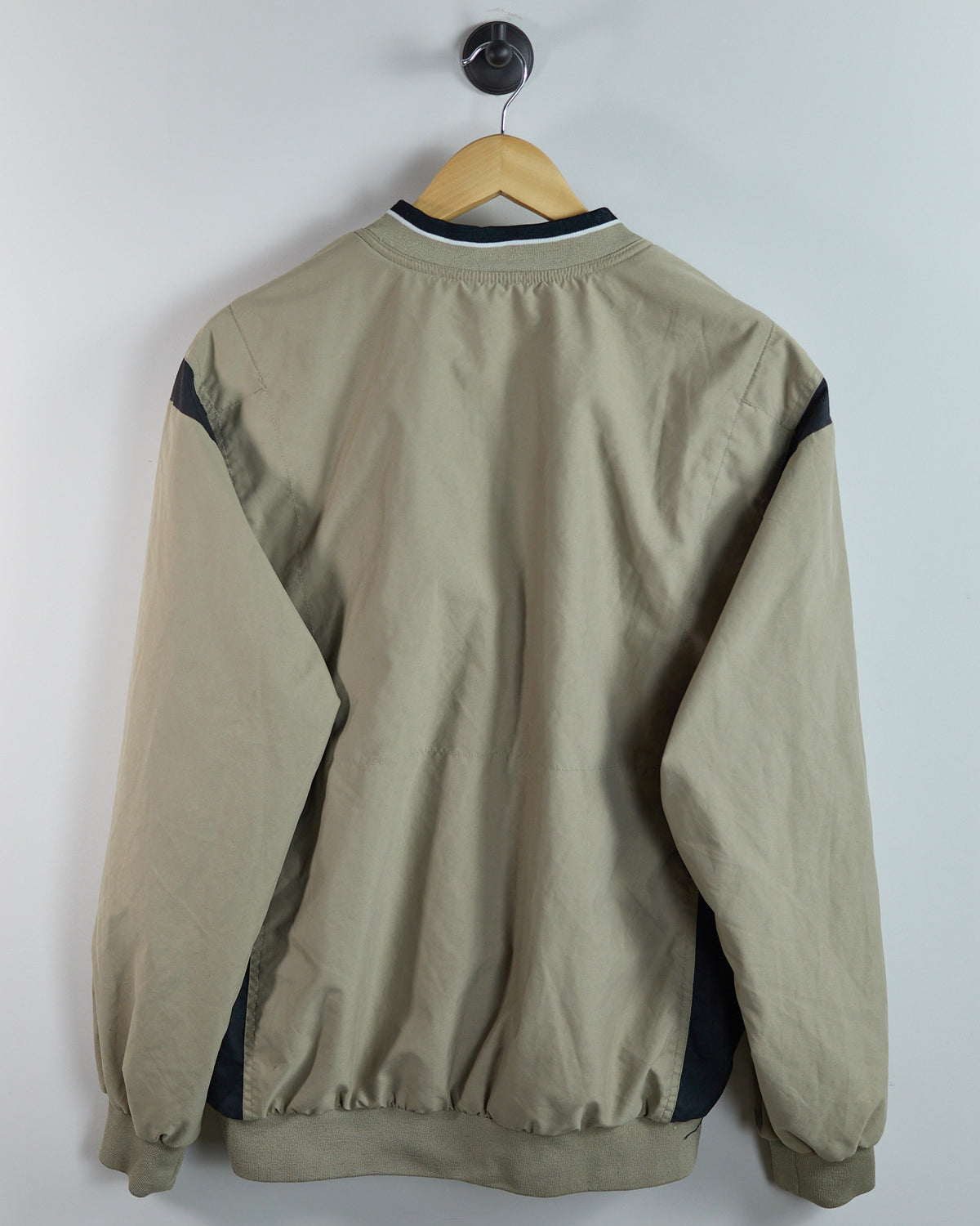 90s Nike Golf Beige V Neck Windbreaker (L)