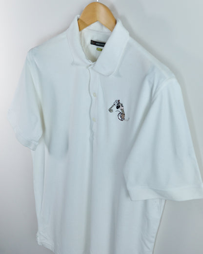 Early 00s Greg Norman x Disney White Polo (M)