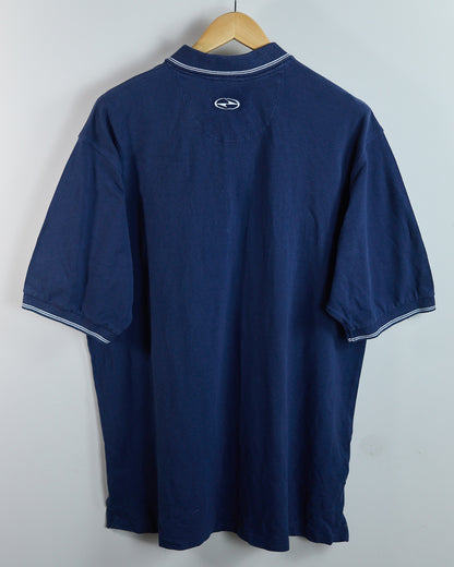 90s to early 00s Nike Golf Tiger Woods Yin Yang Blue Zip Up Polo (L)