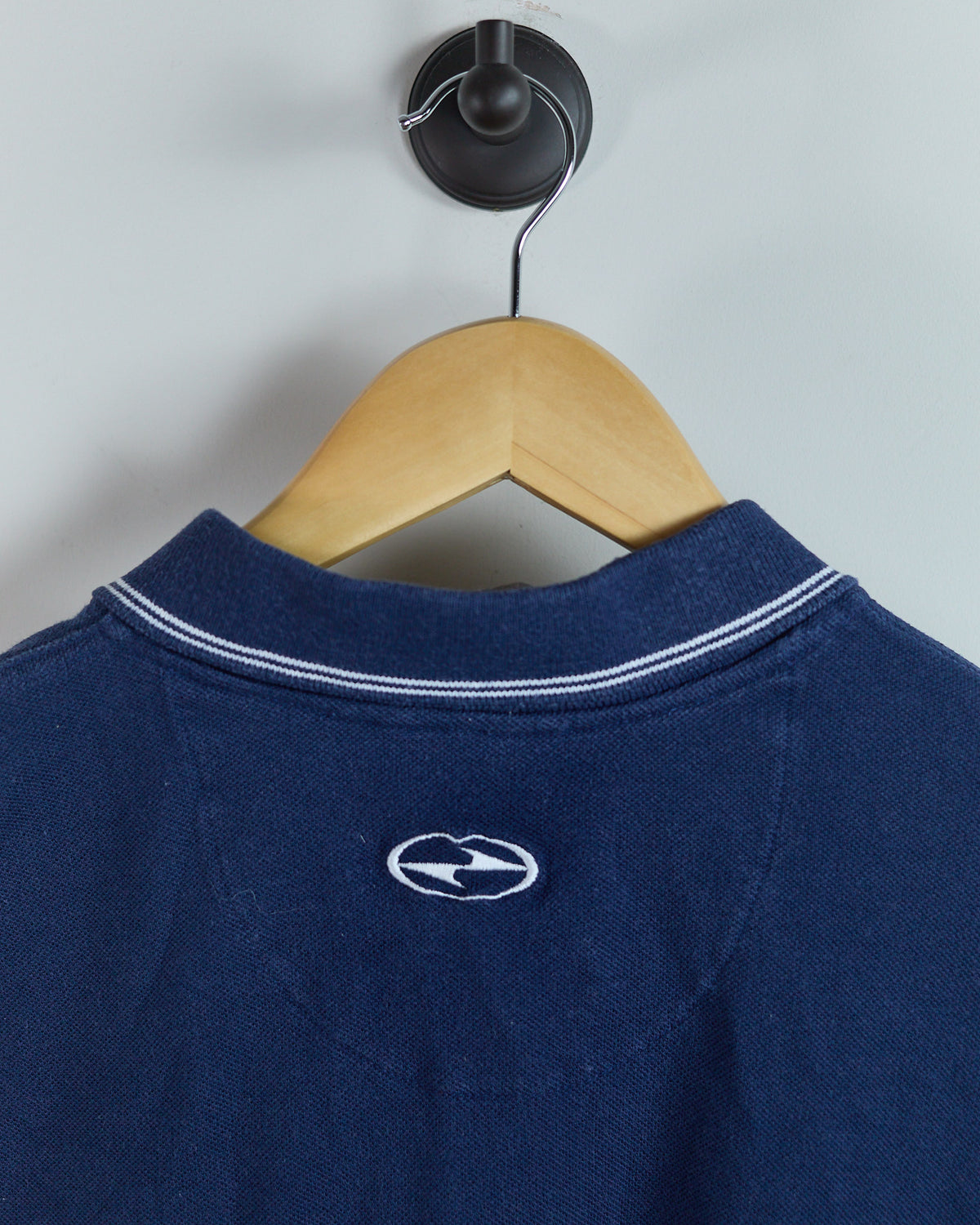 90s to early 00s Nike Golf Tiger Woods Yin Yang Blue Zip Up Polo (L)