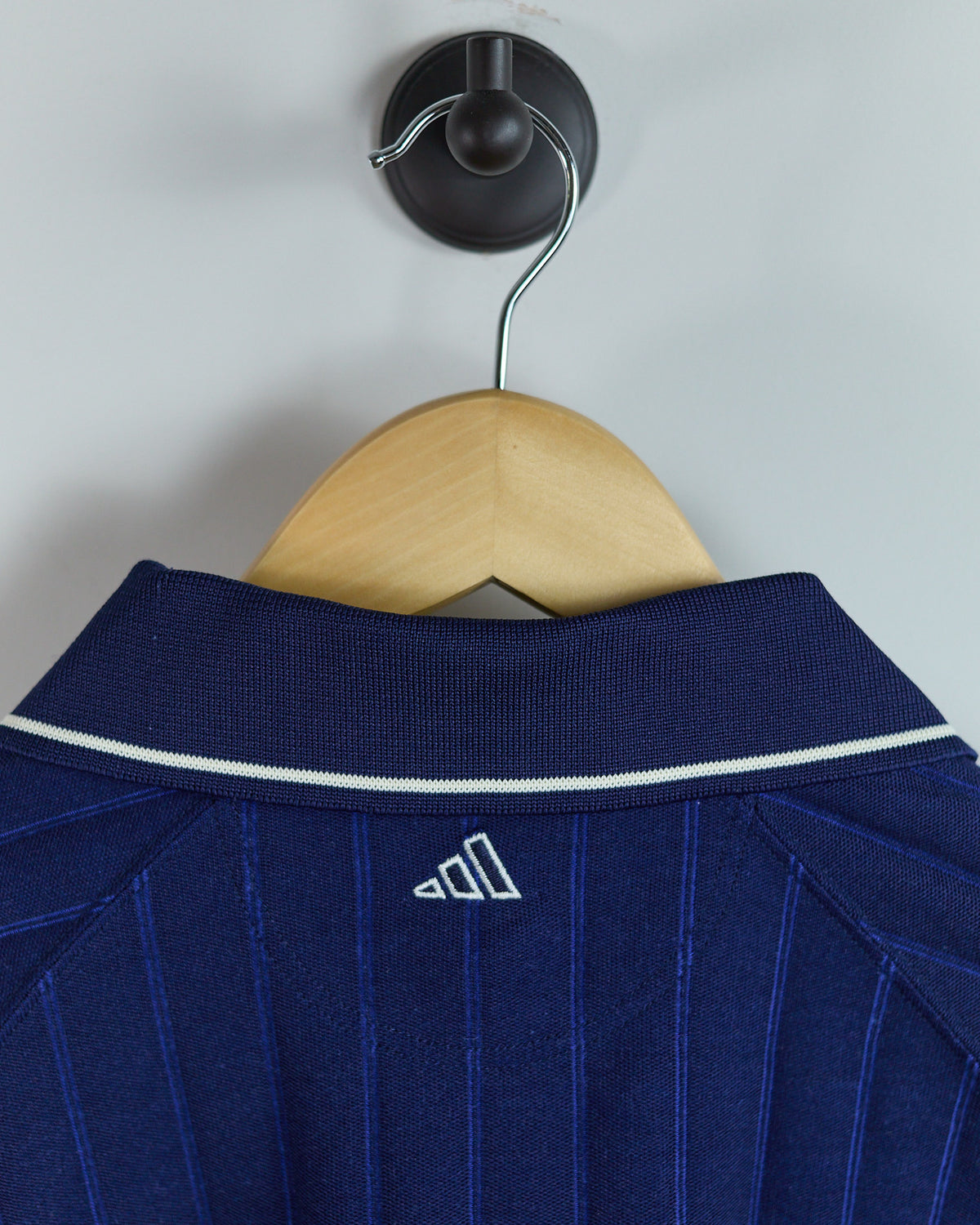 Mid 90s Adidas Golf Blue Long Sleeve Zip Up Polo (L)