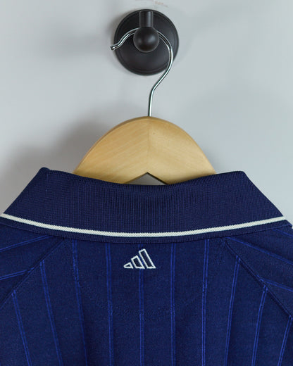 Mid 90s Adidas Golf Blue Long Sleeve Zip Up Polo (L)