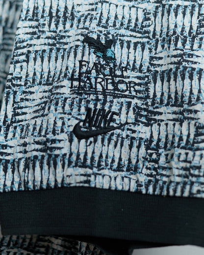 90s Nike Golf x Eagle Harbor White/Black Pattern Polo (XL)