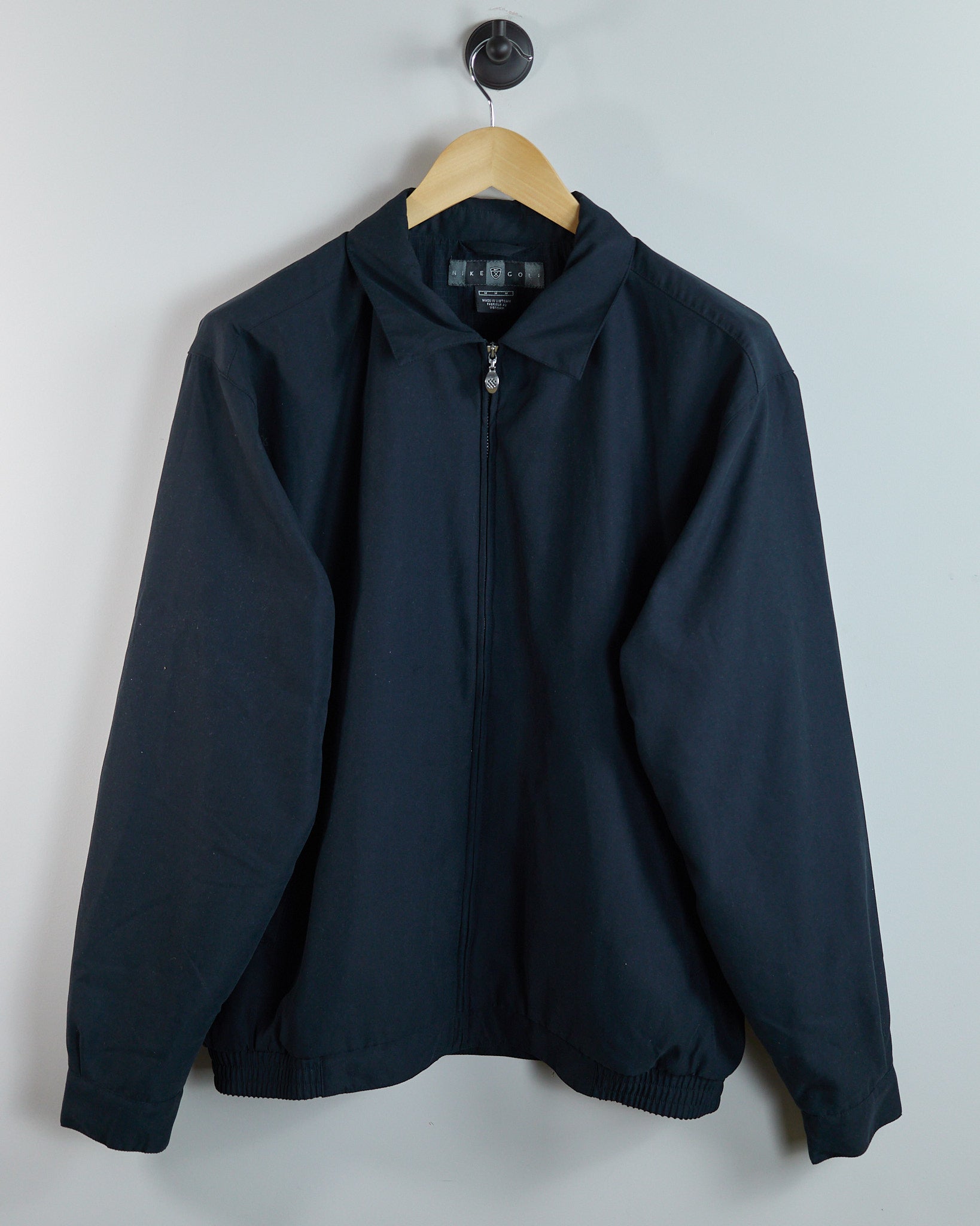90s Nike Golf Black Zip Up Windbreaker (M) | Rules of Golf – The