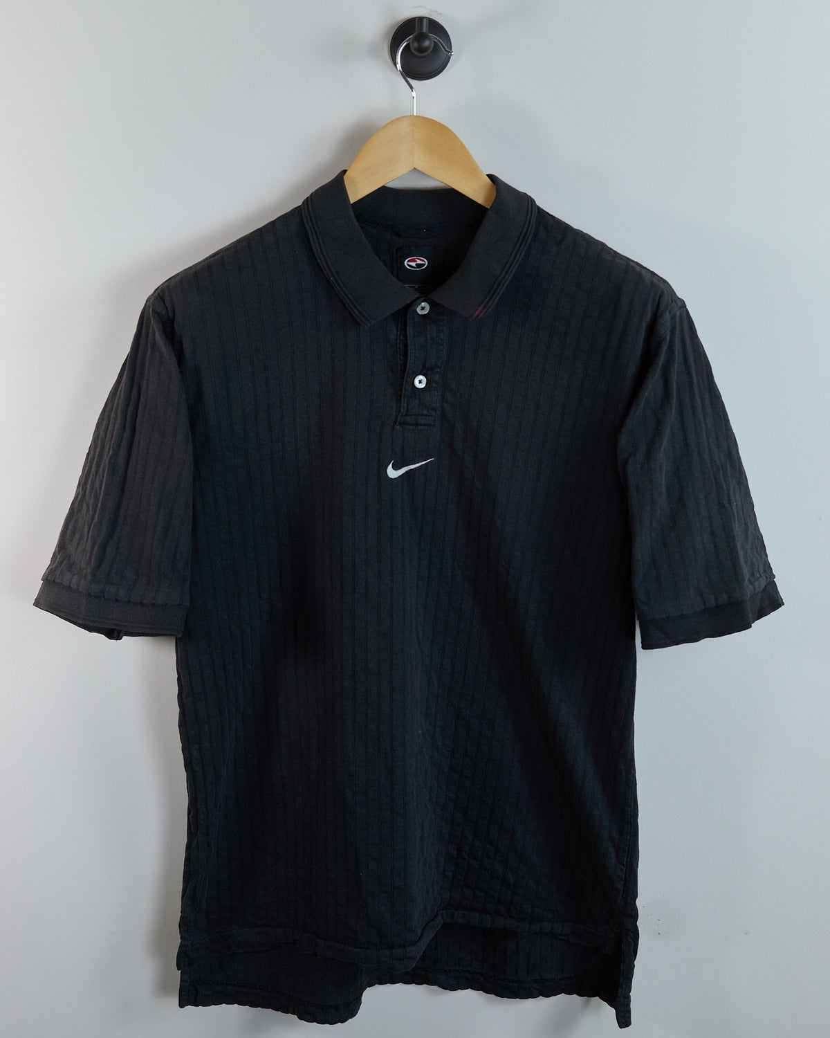90s to early 00s Nike Golf Tiger Woods Yin Yang Black Polo (M)
