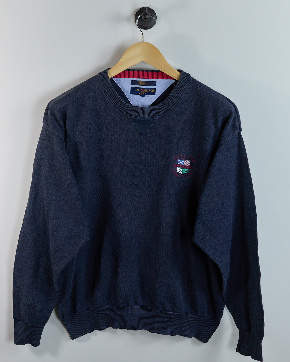 Year 2000 Pebble Beach x Tommy Hilfiger Blue US Open Crew Neck Jumper - Tiger’s first US open win (XL)