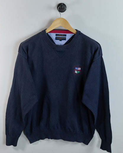 Year 2000 Pebble Beach x Tommy Hilfiger Blue US Open Crew Neck Jumper - Tiger’s first US open win (XL)