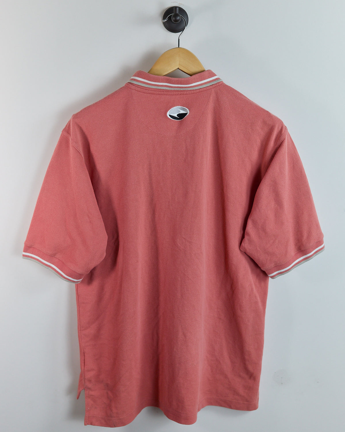 90s Nike Golf Tiger Woods Yin Yang Orange/Pink Zip Up Polo (M)
