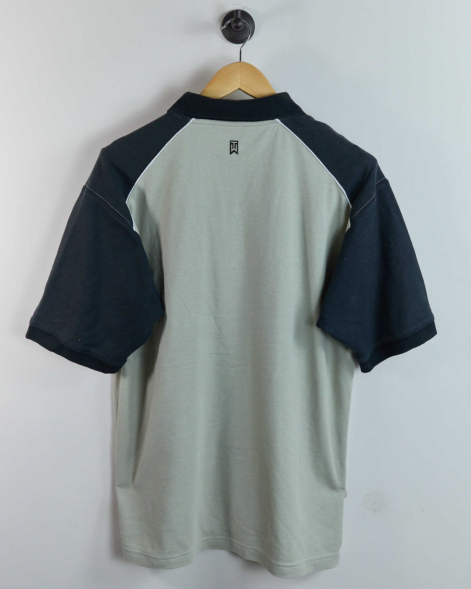 90s Nike Golf Beige/Black Zip Up Polo (XL) | Rules of Golf – The