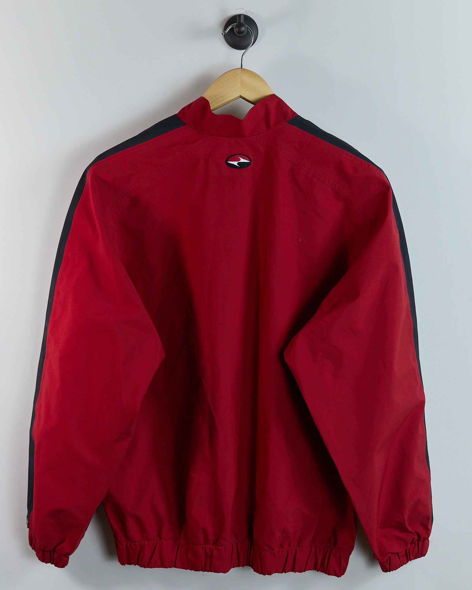 90s Nike Golf Red/Black Quarter Zip Windbreaker (M) | Rules of