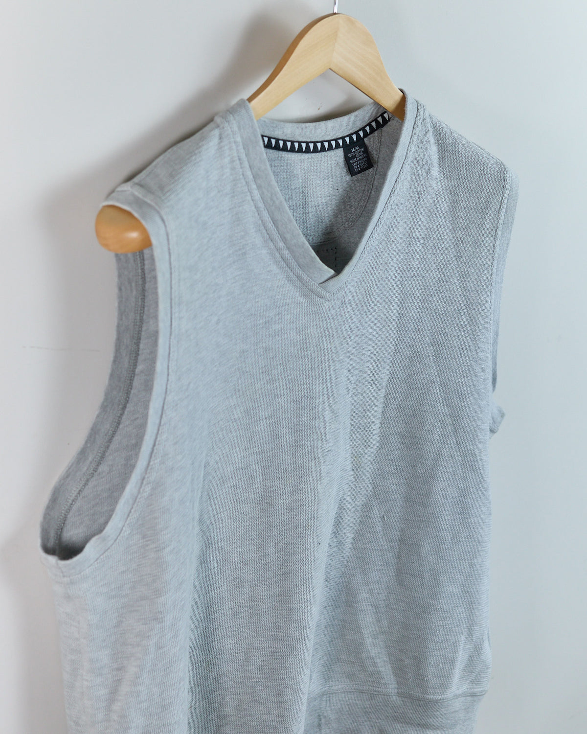 Early 90s Greg Norman Light Grey V Neck Vest (M)
