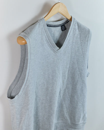 Early 90s Greg Norman Light Grey V Neck Vest (M)