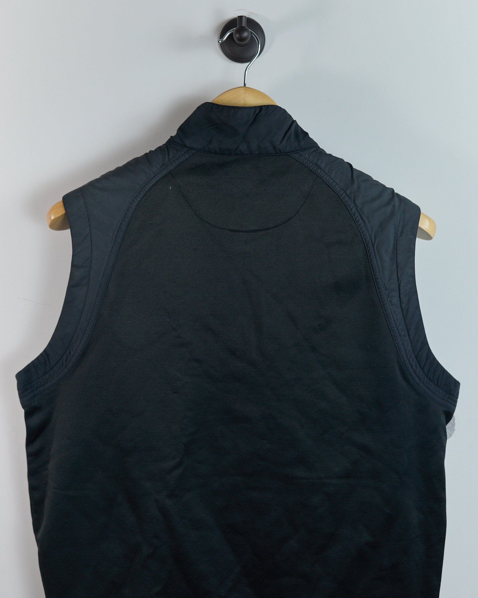 メンズウェア 90s NIKE GOLF NYLON VEST BLACK OLD VTG 90s Nike Golf Black Quarter Zip Windbreaker Vest (M) | Rules of