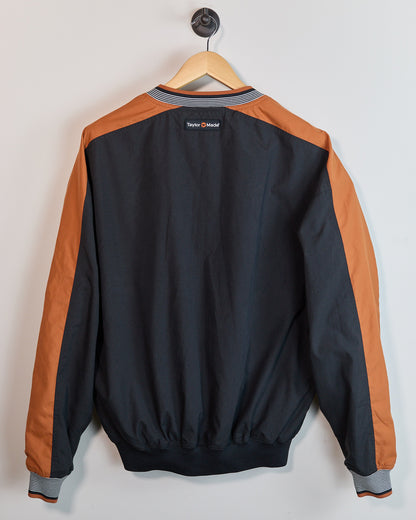 90s TaylorMade Black/Orange V Neck Windbreaker (L)