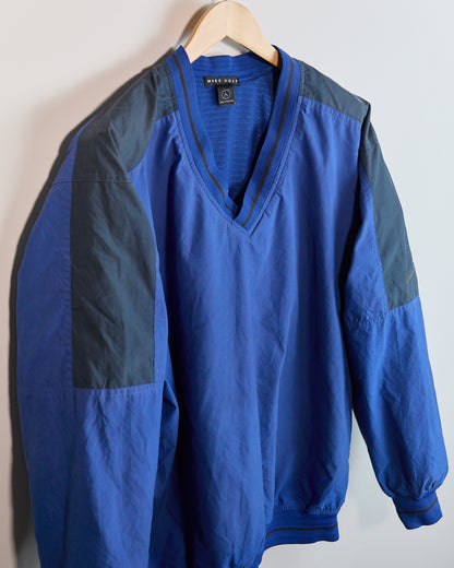80s to early 90s Nike Golf Blue/Dark Blue Windbreaker (L)