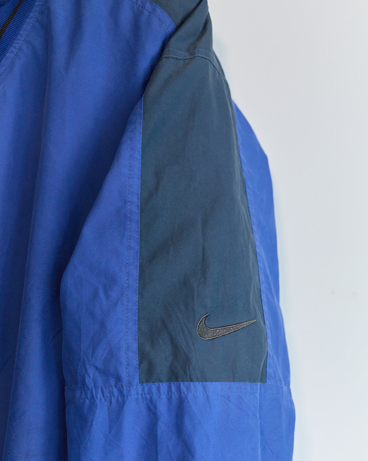 80s to early 90s Nike Golf Blue/Dark Blue Windbreaker (L)