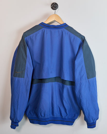 80s to early 90s Nike Golf Blue/Dark Blue Windbreaker (L)