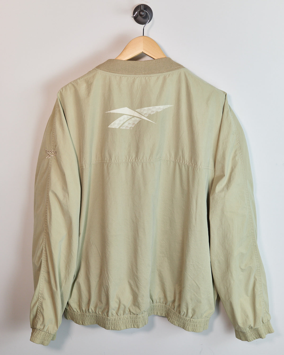 Early 90s Reebok Cream/Beige Windbreaker (XL)