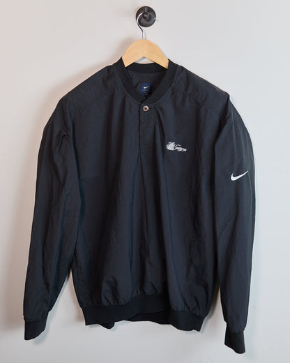 Mid to late 90s Nike Golf Black/White Crew Neck Windbreaker (L)