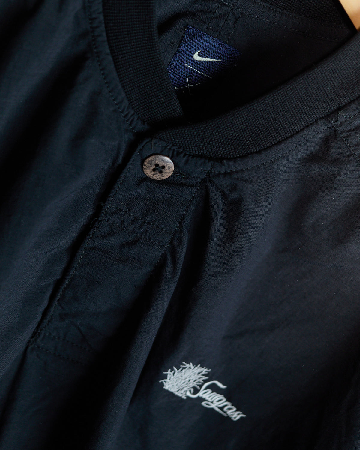 Mid to late 90s Nike Golf Black/White Crew Neck Windbreaker (L)