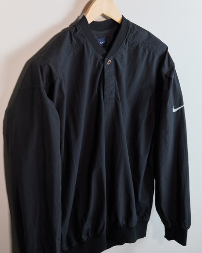 Early 90s Nike Golf Black Crew Neck Windbreaker (M)