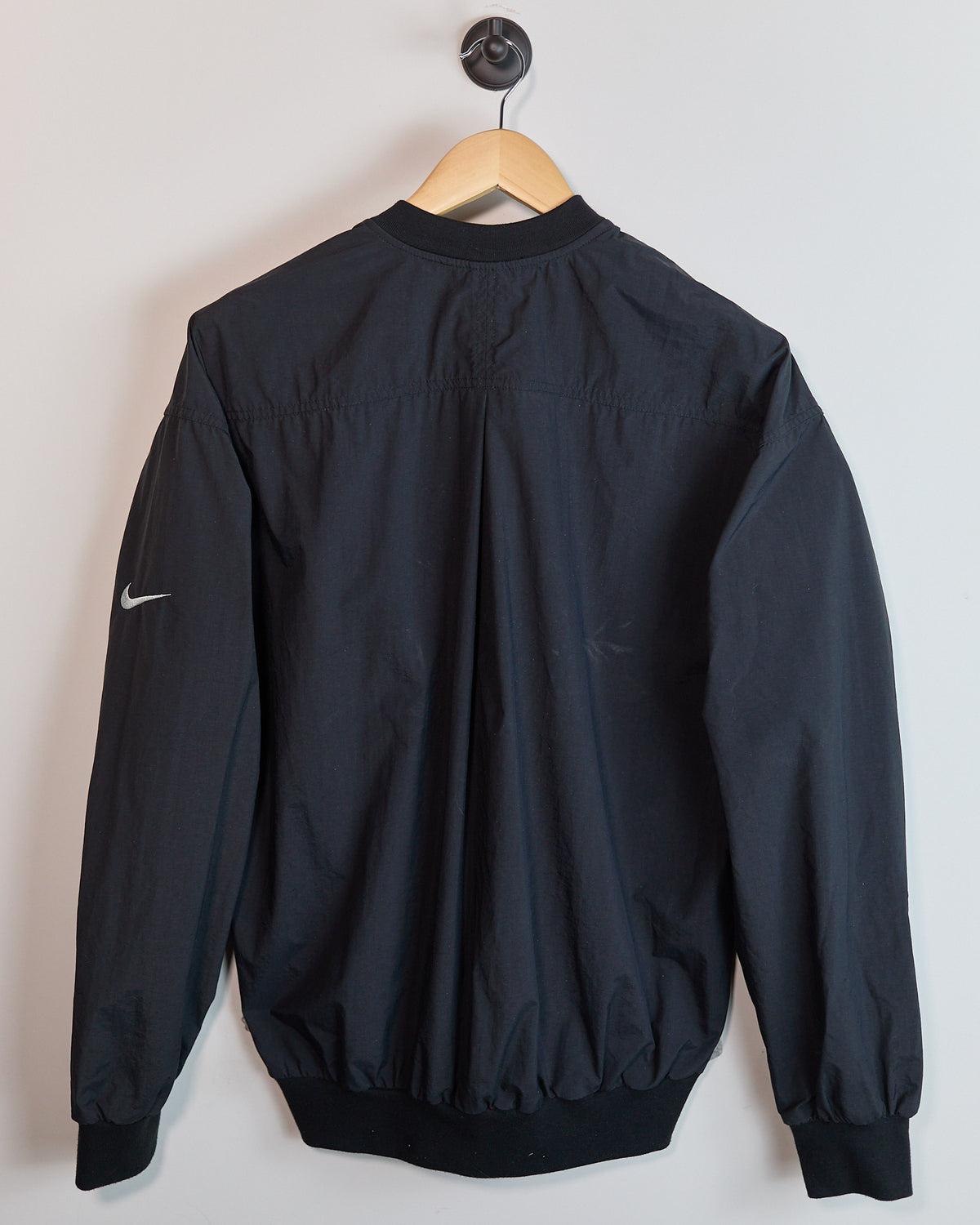 Early 90s Nike Golf Black Crew Neck Windbreaker (M)