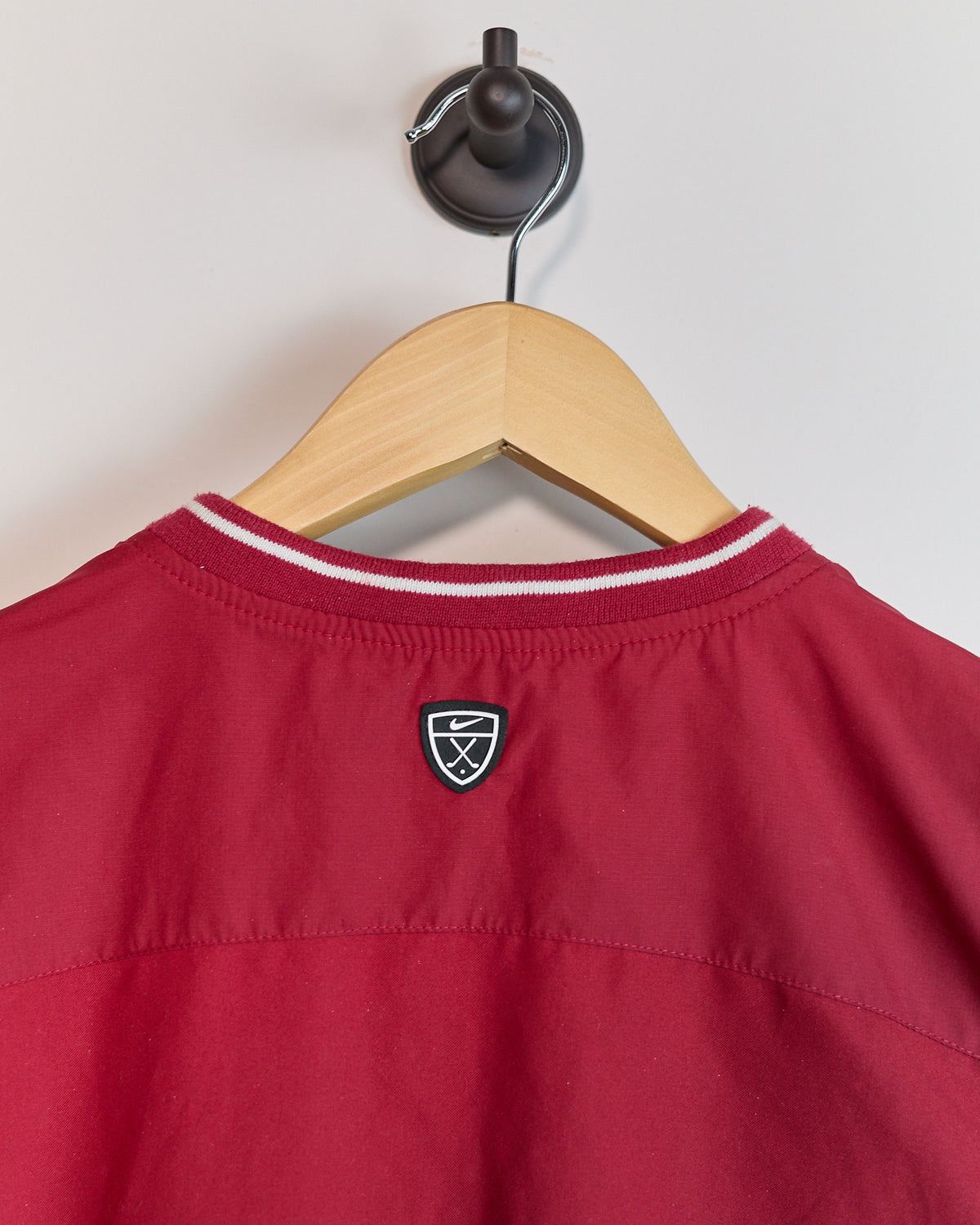 Mid 90s Nike Golf Red/White Crew Neck Windbreaker Vest (L)