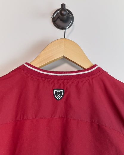 Mid 90s Nike Golf Red/White Crew Neck Windbreaker Vest (L)