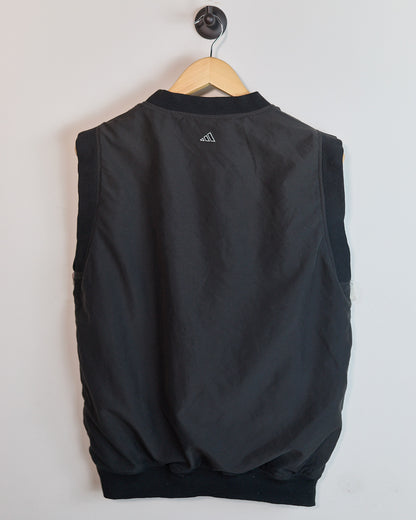 90s Adidas Golf Black/Red Windbreaker gilet(M)