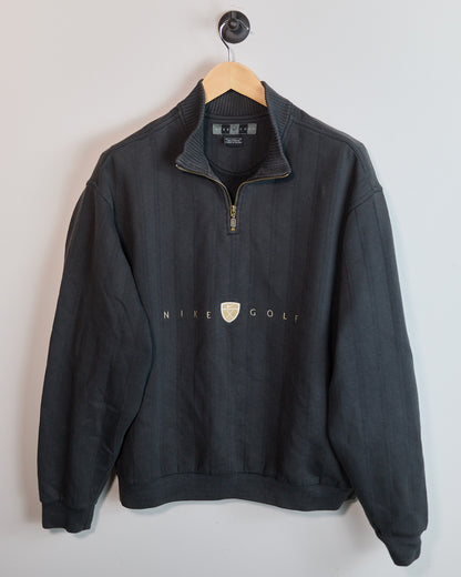 Early 90s Nike Golf Grey Quarter Zip Jumper (L)